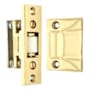 Emtek 3-3/8 Inch Height Solid Brass Roller Catch With Strike and Screws Unlacquered Brass