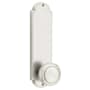 Emtek Delaware Series Dummy Entry Set with 9 Inch Tall Backplate From the American Classic Collection Satin Nickel