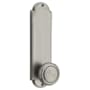 Emtek Delaware Series Dummy Entry Set with 9 Inch Tall Backplate From the American Classic Collection Pewter