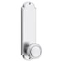 Emtek Delaware Series Dummy Entry Set with 9 Inch Tall Backplate From the American Classic Collection Polished Chrome