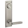 Emtek Quincy Brass Dummy Set with Dummy Cylinder from the American Classic Collection Pewter