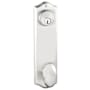 Emtek 9" Height Colonial Sideplate Classic Brass Dummy Keyed Set Satin Nickel