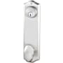 Emtek 9" Height Colonial Sideplate Classic Brass Dummy Keyed Set Polished Chrome