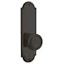 Emtek Delaware Series Single Cylinder Keyed Entry Set with 9 Inch Tall Backplate From the American Classic Collection Oil Rubbed Bronze