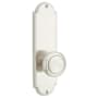 Emtek Delaware Series Dummy Entry Set with 9 Inch Tall Backplate From the American Classic Collection Satin Nickel