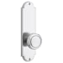 Emtek Delaware Series Dummy Entry Set with 9 Inch Tall Backplate From the American Classic Collection Polished Chrome