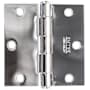 Emtek 3.5" x 3.5" Square Corner Plain Bearing Mortise Hinge - Pair Polished Chrome