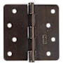 Emtek 4" x 4" Plain Bearing 1/4" Radius Corners Mortise Hinge - Pair Oil Rubbed Bronze