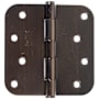 Emtek 4" x 4" Plain Bearing 5/8" Radius Corners Mortise Hinge - Pair Oil Rubbed Bronze