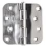 Emtek 4" x 4" Plain Bearing 5/8" Radius Corners Mortise Hinge - Pair Polished Chrome