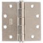 Emtek 4.5" x 4.5" Square Corner Plain Bearing Mortise Hinge - Pair Satin Nickel