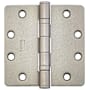 Emtek 4" x 4" Plain Bearing 1/4" Radius Corners Mortise Hinge - Pair Tumbled White Bronze