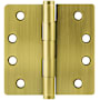 Emtek 4" x 4" Plain Bearing 1/4" Radius Corners Mortise Hinge - Pair French Antique