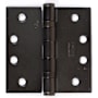 Emtek 4" x 4" Steel Heavy Duty Ball Bearing Square Corner Hinges - Pair Medium Bronze