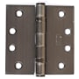 Emtek 4" x 4" Steel Heavy Duty Ball Bearing Square Corner Hinges - Pair Pewter