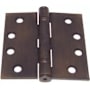 Emtek 4.5" x 4.5" Square Corner Ball Bearing Mortise Hinge - Pair Oil Rubbed Bronze