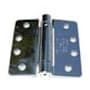 Emtek 4" x 4" Spring Mortise Hinge with 1/4" Radius Corners - Pair Polished Brass