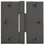 Emtek 3.5" x 3.5" Solid Brass Heavy Duty Square Corner Plain Bearing Door Hinge - Pair Oil Rubbed Bronze