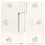 Emtek 3.5" x 3.5" Solid Brass Heavy Duty Square Corner Plain Bearing Door Hinge - Pair Polished Nickel