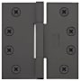 Emtek 4" x 4" Solid Brass Heavy Duty Square Corner Plain Bearing Door Hinge - Pair Oil Rubbed Bronze