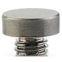 Emtek Solid Brass Button Tip for 3-1/2 Inch Residential Duty Hinges Polished Nickel