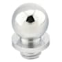 Emtek 1/2" Diameter Solid Brass Ball Tip Finial for 3-1/2" Emtek Heavy Duty Hinges - Pack of 4 Polished Chrome