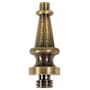 Emtek 1/2" Diameter Solid Brass Steeple Tip Finial for 4" Emtek Heavy Duty Hinges Lifetime Polished Brass