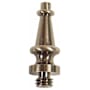 Emtek 1/2" Diameter Solid Brass Steeple Tip Finial for 4" Emtek Heavy Duty Hinges French Antique