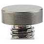 Emtek Solid Brass Button Tip for 4-1/2 Inch or 5 Inch Heavy Duty or Ball Bearing Hinges Pewter