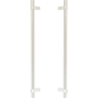 Emtek Back to Back Smooth 18 Inch Center to Center Bar Appliance Pull with Rectangular Bar Stem from the SELECT Collection - Pair Satin Nickel / Satin Nickel Stem