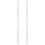 Emtek Back to Back Knurled 36 Inch Center to Center Bar Appliance Pull with Rectangular Bar Stem from the SELECT Collection - Pair Polished Chrome / Polished Chrome Stem
