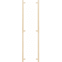 Emtek Back to Back Knurled 36 Inch Center to Center Bar Appliance Pull with Rectangular Bar Stem from the SELECT Collection - Pair Satin Brass / Satin Brass Stem
