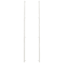Emtek Back to Back Smooth 54 Inch Center to Center Bar Appliance Pull with Rectangular Bar Stem from the SELECT Collection - Pair Polished Nickel / Polished Nickel Stem
