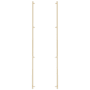 Emtek Back to Back Smooth 54 Inch Center to Center Bar Appliance Pull with Rectangular Bar Stem from the SELECT Collection - Pair Satin Brass / Satin Brass Stem