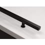 Emtek Square 48 Inch Center to Center Door Pull Set from the Stainless Steel Collection - Back to Back Mounting Flat Black