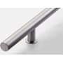 Emtek Round 48 Inch Center to Center Door Pull Set from the Stainless Steel Collection - Back to Back Mounting Polished Stainless Steel