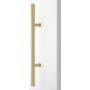 Emtek Round 48 Inch Center to Center Door Pull Set from the Stainless Steel Collection - Back to Back Mounting Satin Brass Stainless Steel
