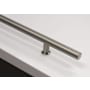 Emtek Round 72 Inch Center to Center Door Pull Set from the Stainless Steel Collection - Back to Back Mounting
 Brushed Stainless Steel