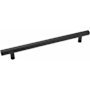 Emtek Bar 18 Inch Center to Center Appliance Pull Set from the Contemporary Collection - Back to Back Mounting Flat Black