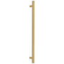 Emtek Bar 18 Inch Center to Center Appliance Pull Set from the Contemporary Collection - Back to Back Mounting Satin Brass