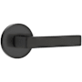 Emtek Dumont Passage Door Lever Set from Brass Modern Collection with Concealed Screws Flat Black