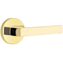 Emtek Dumont Passage Door Lever Set from Brass Modern Collection with Concealed Screws Unlacquered Brass