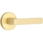 Emtek Dumont Passage Door Lever Set from Brass Modern Collection with Concealed Screws Satin Brass