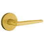 Emtek Hermes Brass Modern Passage Door Leverset with the Concealed Screws Satin Brass