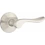 Emtek Luzern Passage Door Lever Set from the Brass Modern Collection with the Concealed Screws Satin Nickel