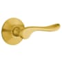 Emtek Luzern Passage Door Lever Set from the Brass Modern Collection with the Concealed Screws Satin Brass