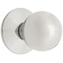 Emtek Orb Brass Modern Passage Door Knobset with the Concealed Screws Polished Chrome