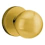 Emtek Orb Brass Modern Passage Door Knobset with the Concealed Screws Satin Brass