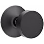Emtek Round Privacy Door Knob Set with Modern Rose and Concealed Screws from the Brass Modern Collection Flat Black