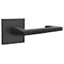 Emtek Argos Privacy Brass Leverset with Concealed Screws Flat Black